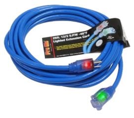 Pro Glo® 12/3 SJTW Lighted Extension Cord with CGM -25'