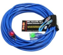 Pro Glo® 14/3 SJTW Lighted Extension Cord with CGM - 50'