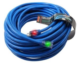 Pro Glo® 10/3 SJTW Lighted Triple Tap Extension Cord with CGM - 100'