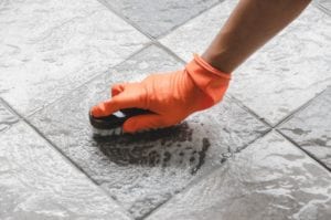 Tools for cleaning tile and grout