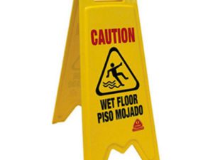 Bilingual Floor Safety Sign