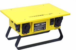 portable power box for construction and restoration job sites