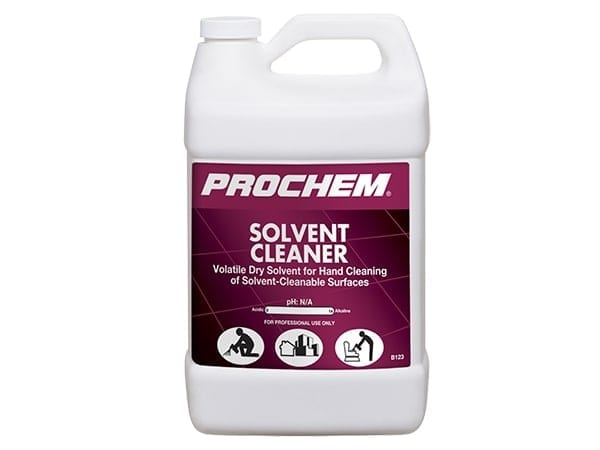 Prochem - Solvent Cleaner - Volatile Dry Solvent Solution - Spot Remover  for Carpet and Upholstery - 1 Gallon B123
